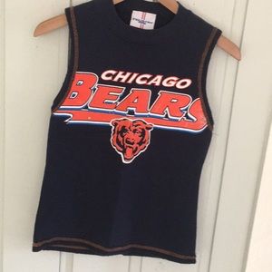 Chicago bears sweater tank shirt cut sew football